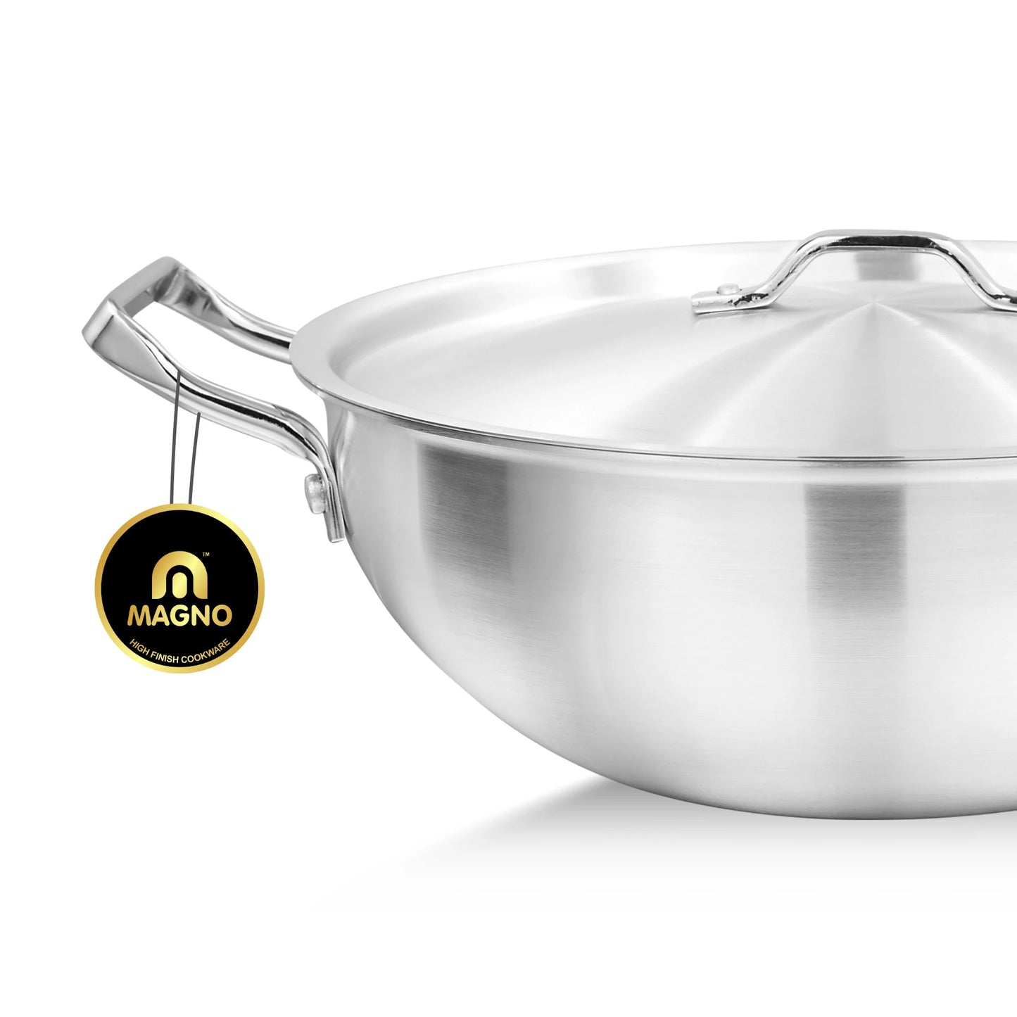Wok/Karahi 30cm Metal Finish