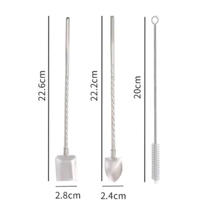 Double Dip Fruit Spoon Straws