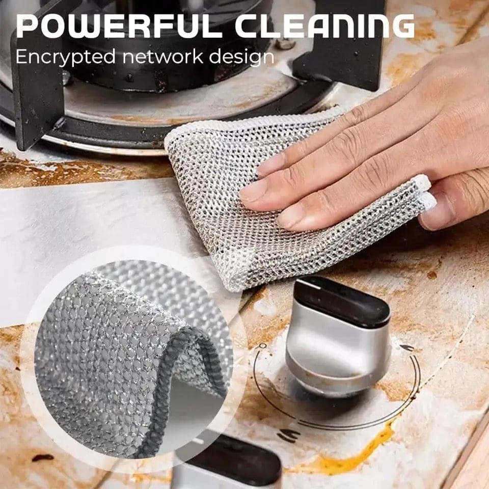 Steel Wire Dishwashing Cloth(Pack Of 5)