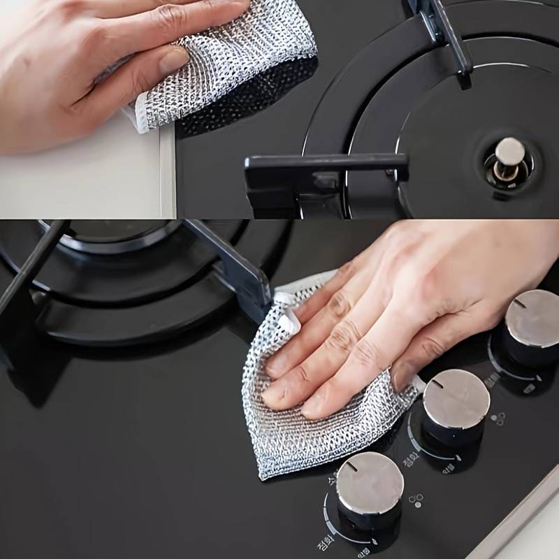 Steel Wire Dishwashing Cloth(Pack Of 5)