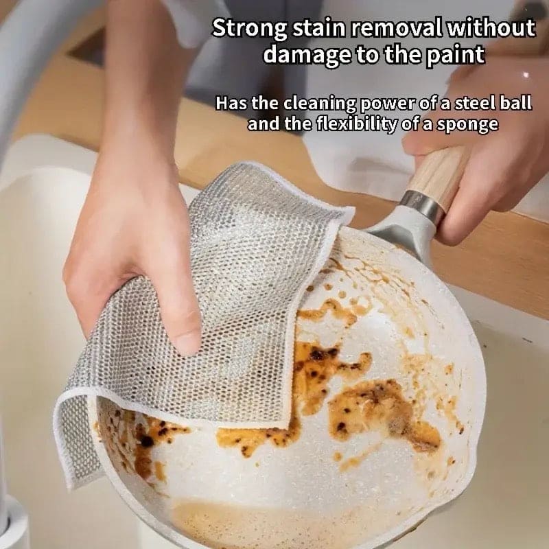 Steel Wire Dishwashing Cloth(Pack Of 5)