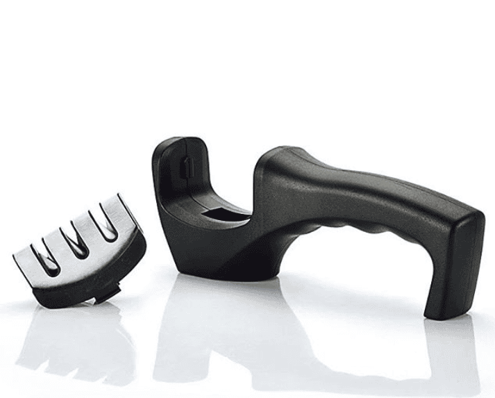 Manual Knife Sharpener for Kitchen Knives with Steel Stage Sharpening Kit