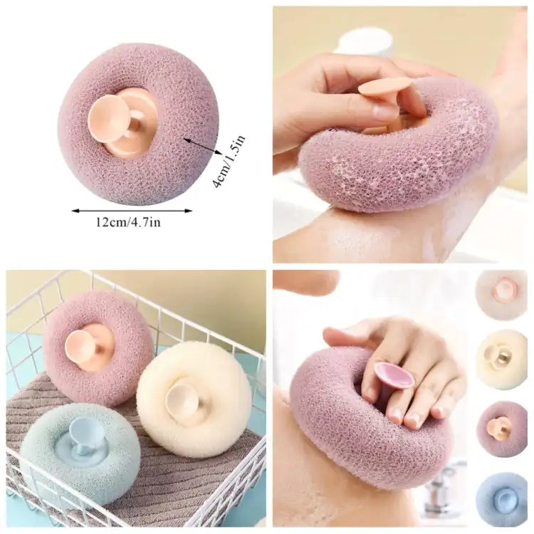 Bath with Suction Ball Body Scrub