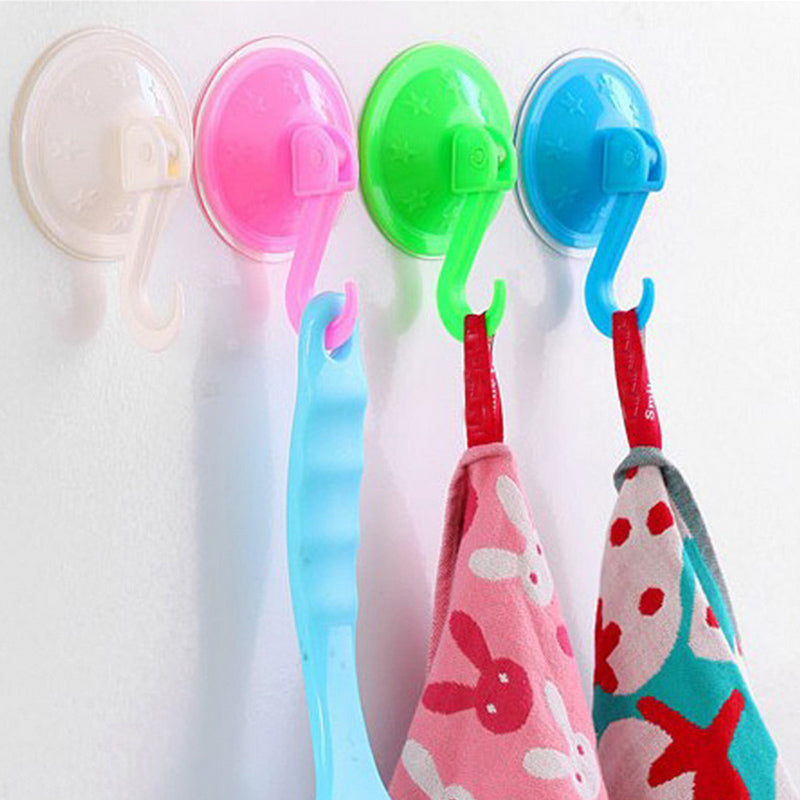 Suction Cup Wall Hook With Key Lock(Pack Of 3)