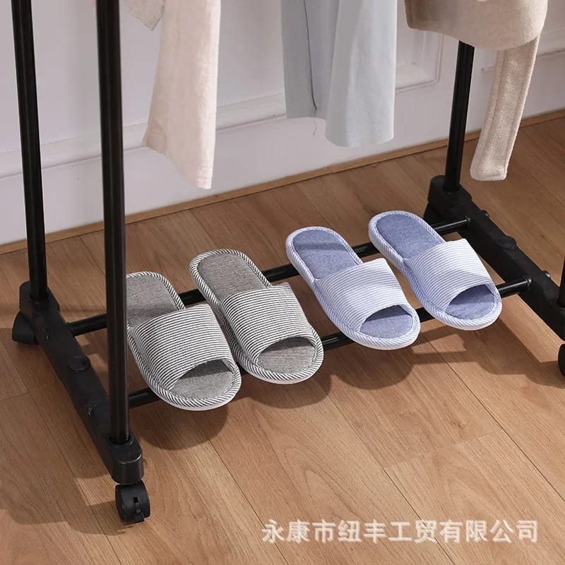 Double Pole Clothes Rack