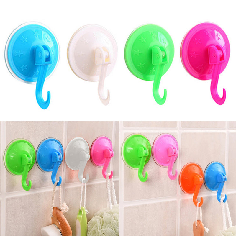 Suction Cup Wall Hook With Key Lock(Pack Of 3)