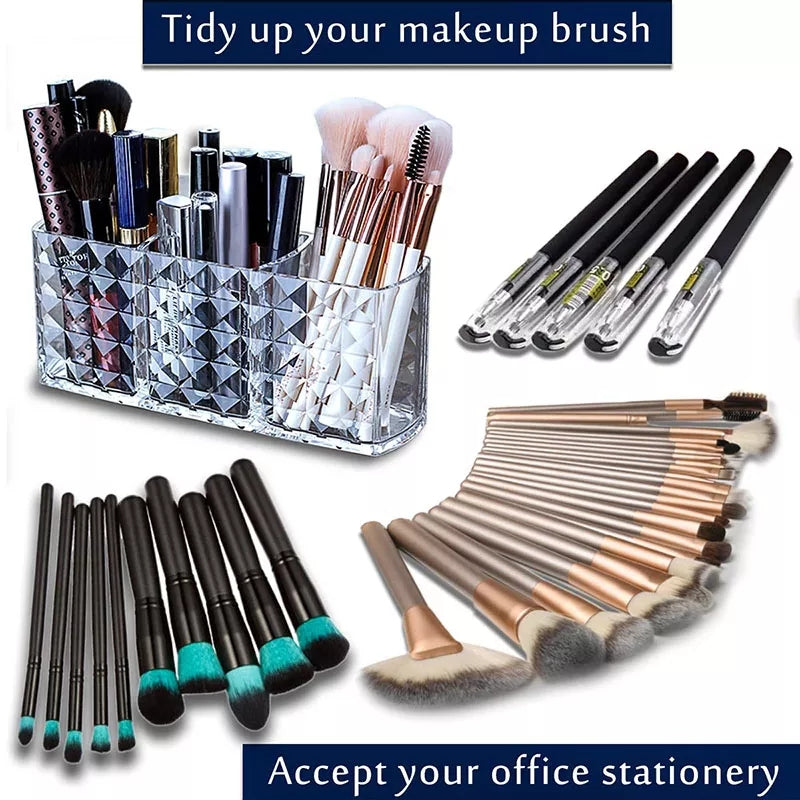Acrylic Cut Design brush holder