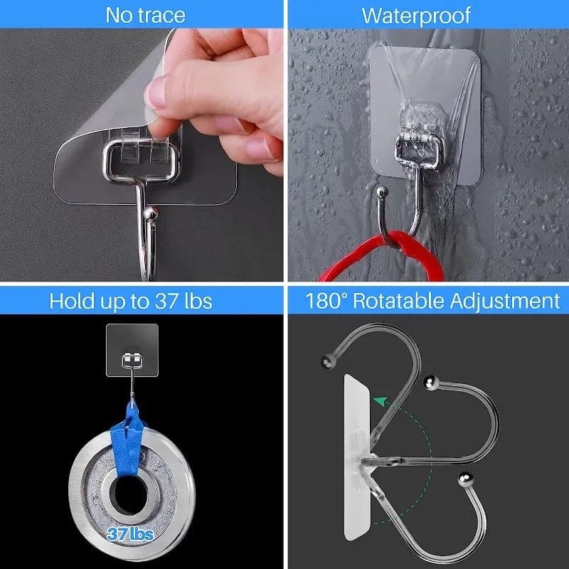 Transparent Wall Hooks