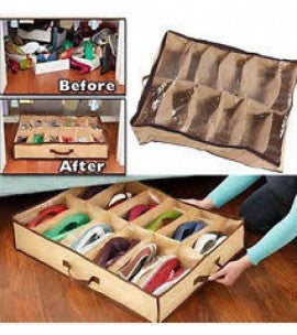 Under Bed Shoes Organizer