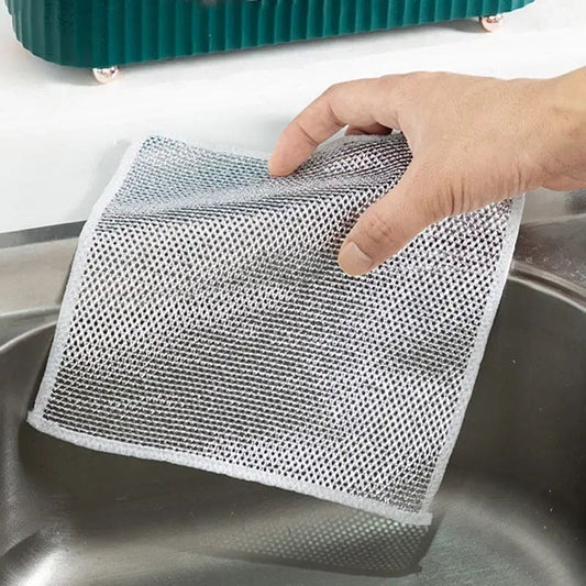 Steel Wire Dishwashing Cloth(Pack Of 5)