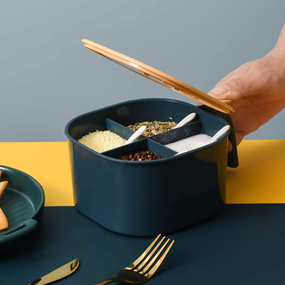 4 in 1 - Modern Grid Spices Box