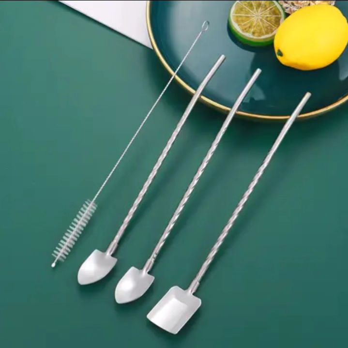 Double Dip Fruit Spoon Straws