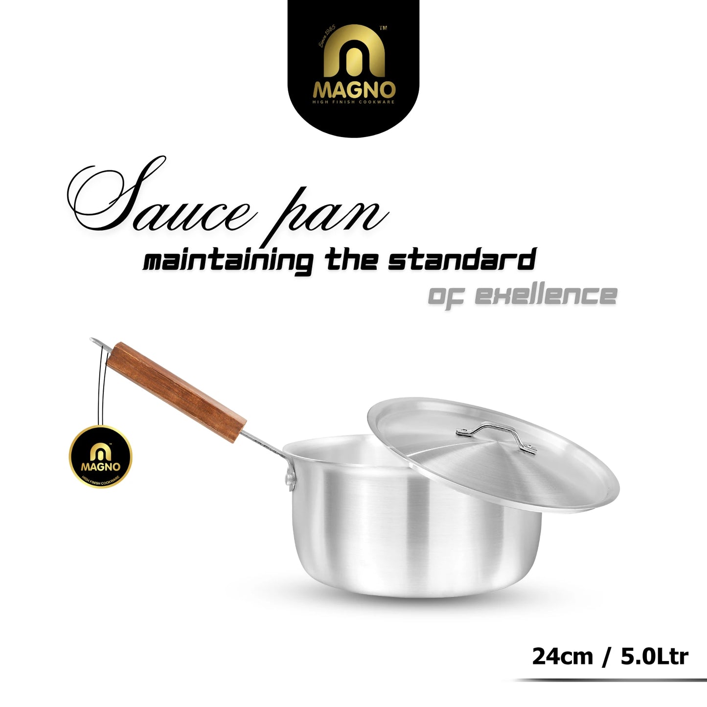 Sauce Pan 24 CM Metal Finish