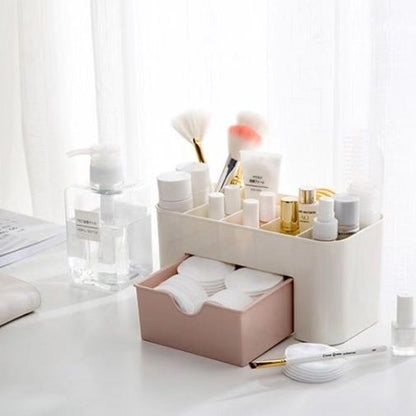 Plastic Make-Up Storage Box/Jewellery Organizer With Small Drawer