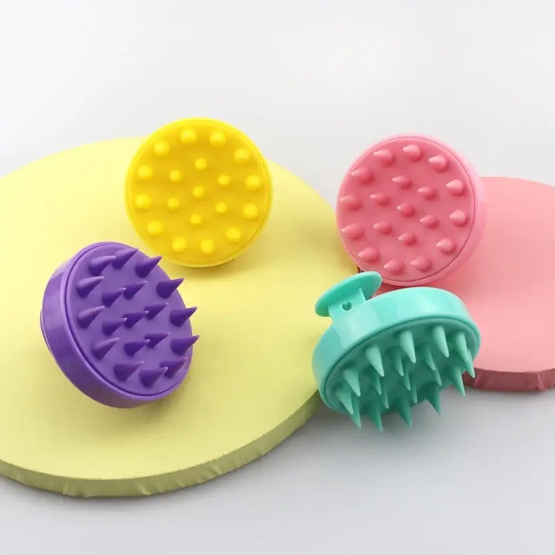 Portable Mini Silicone Scalp Massage Comb and Shampoo Brush for Hair Care