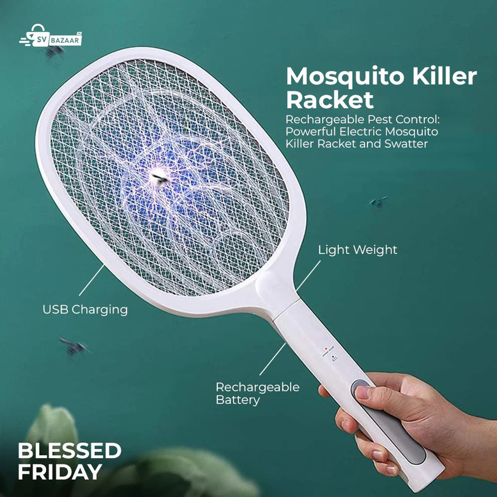 Electric Mosquito Racket With Stand