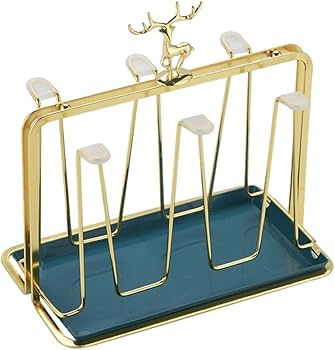 Golden Glass Stand Holder