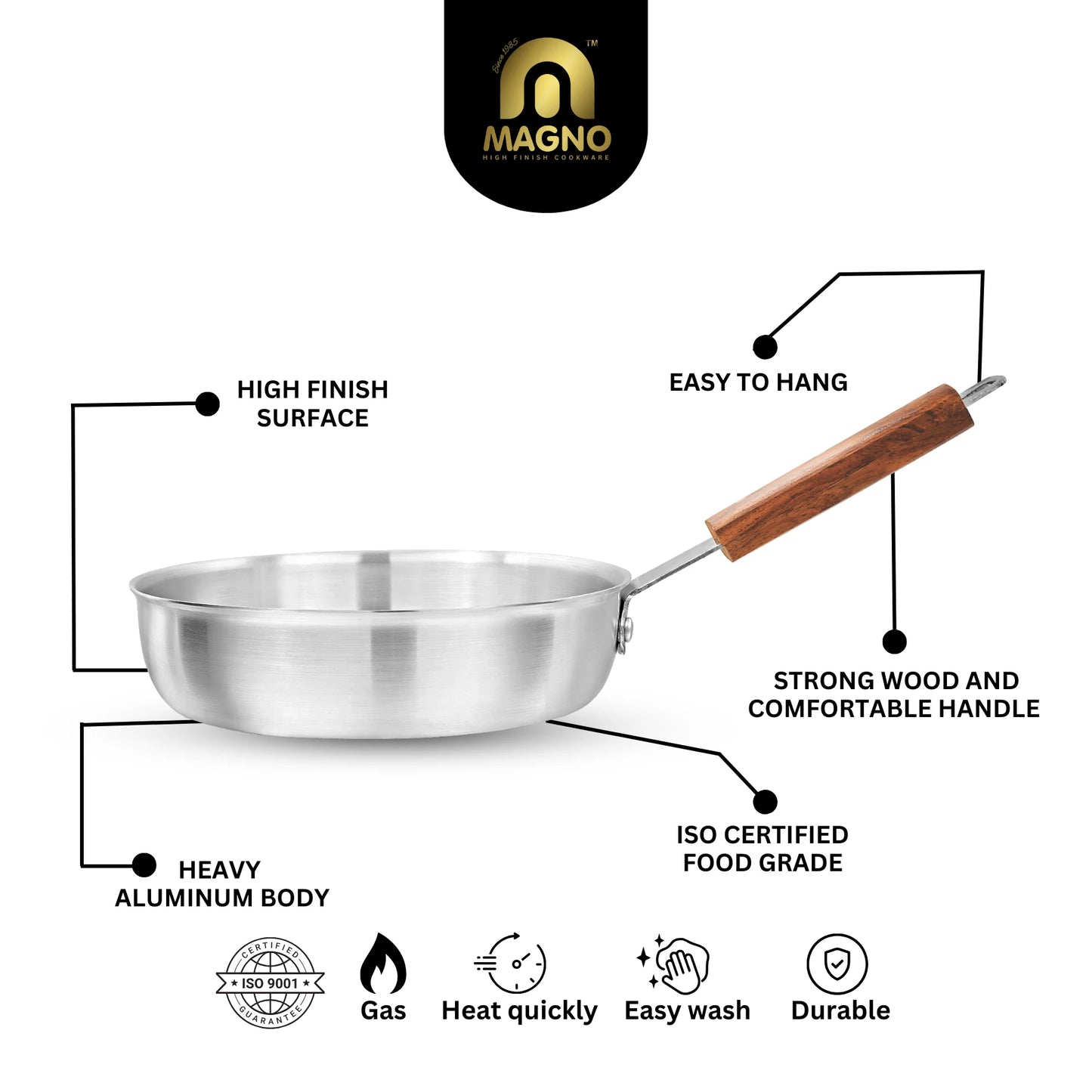 Fry Pan 26cm Metal Finish