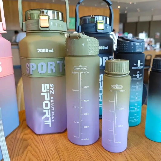 3 Pcs Sports Water Bottle