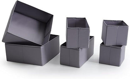 6 Pcs Drawer Organizers, Durable Fabric