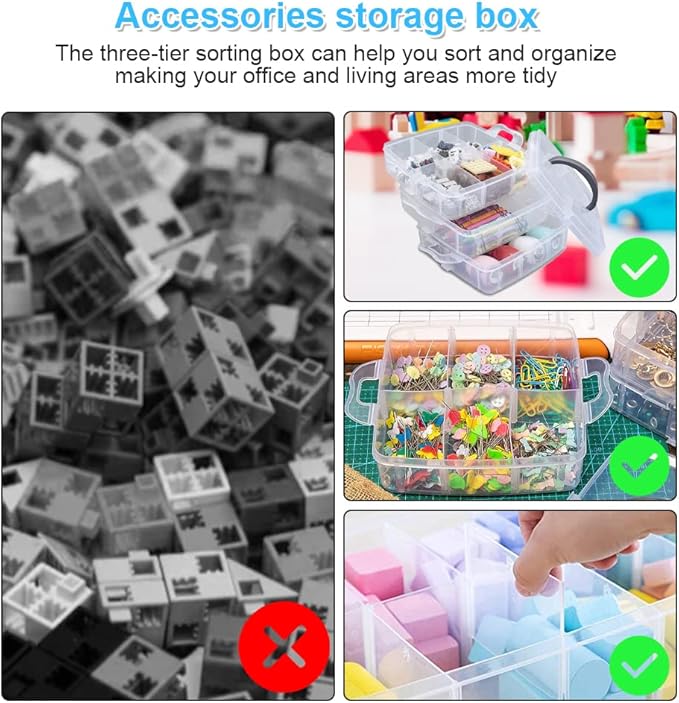 Multi Layer 18 grid plastic storage box