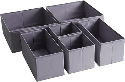 6 Pcs Drawer Organizers, Durable Fabric