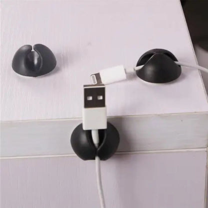 6 Pcs Self Adhesive Silicone Cable Clips