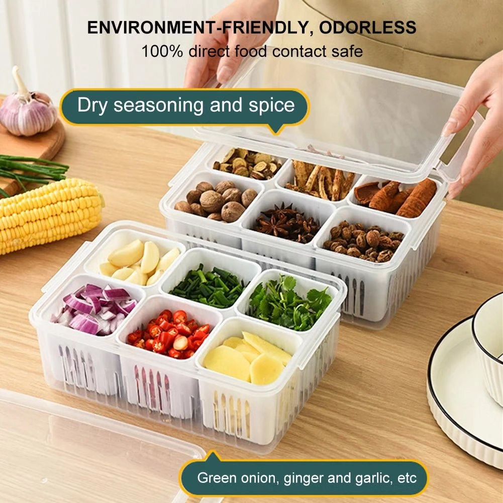 6 in 1 Storage Box For Vegetable and Fruits