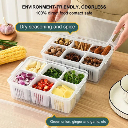 6 in 1 Storage Box For Vegetable and Fruits