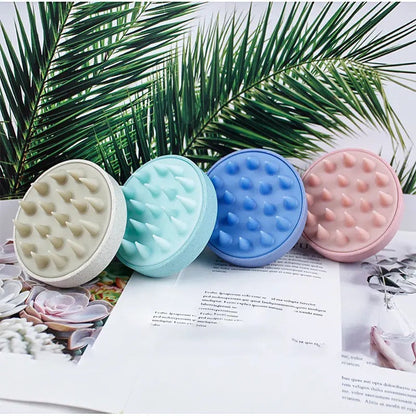Portable Mini Silicone Scalp Massage Comb and Shampoo Brush for Hair Care