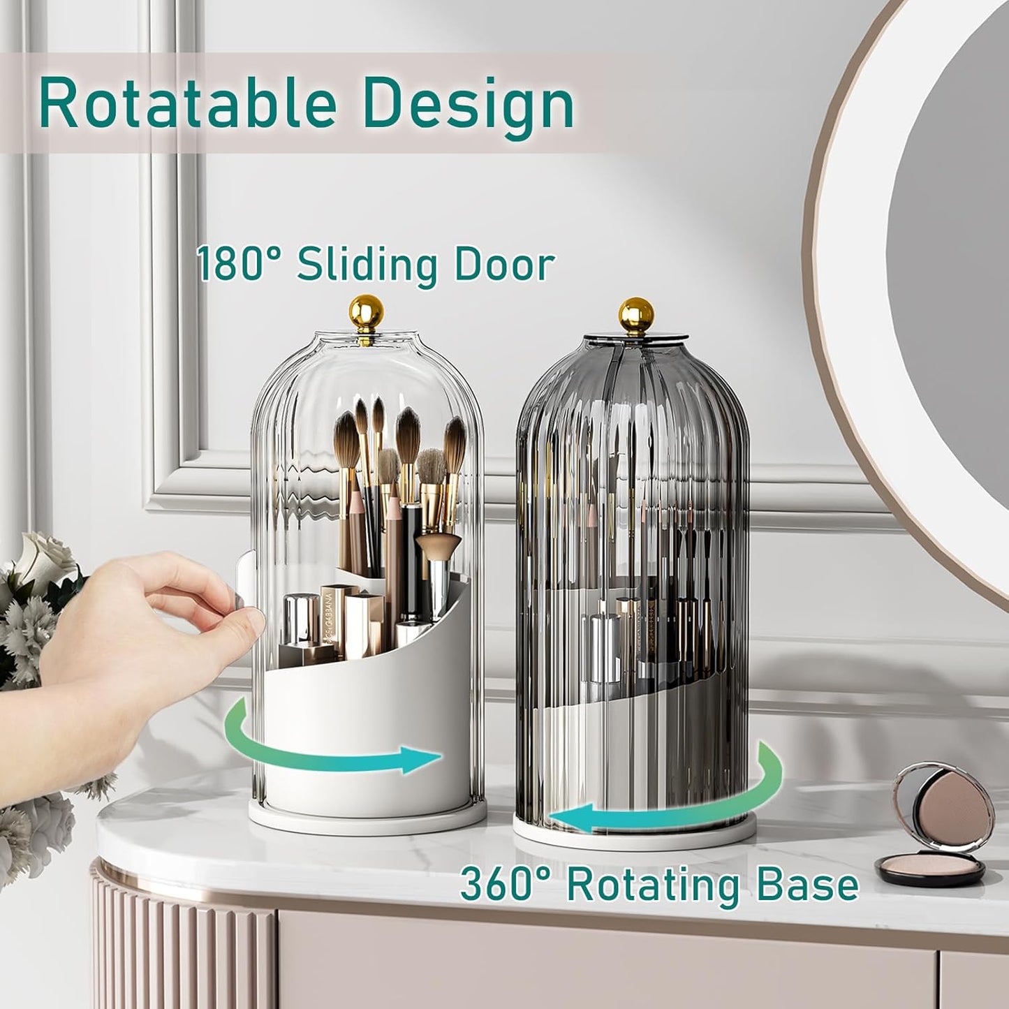 360°  Revolving Brush Holder