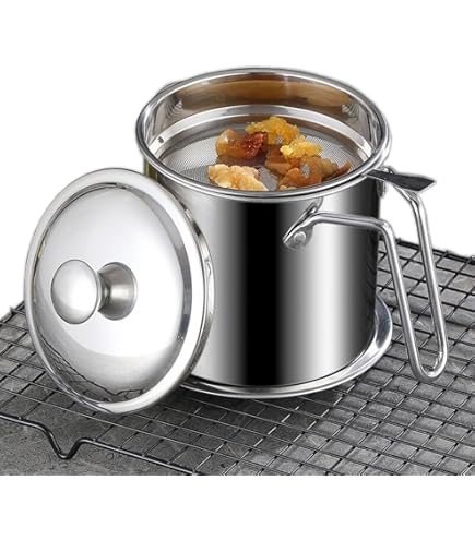 Stainless Steel Kitchen Oil Filter Pot