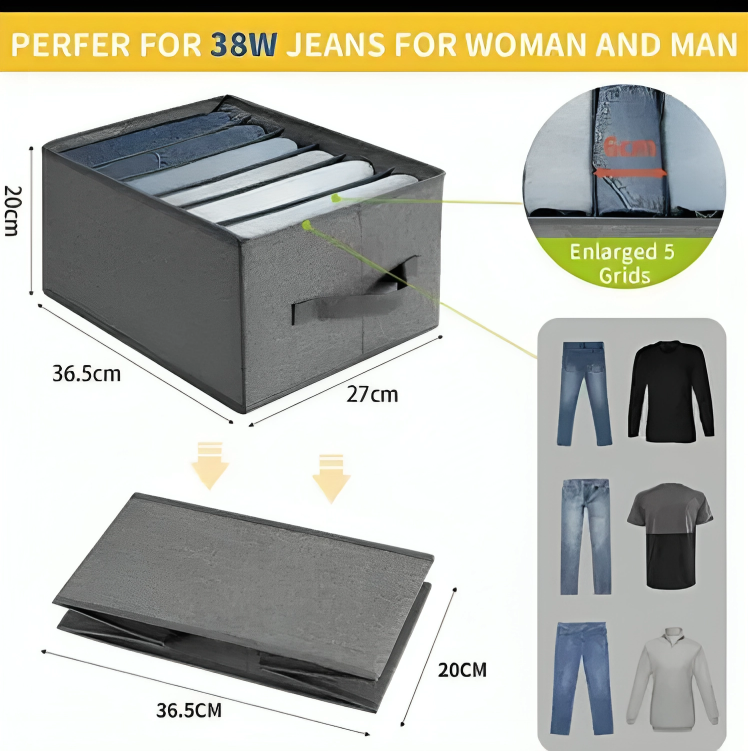 6 Grids Wardrobe Clothes Organizer