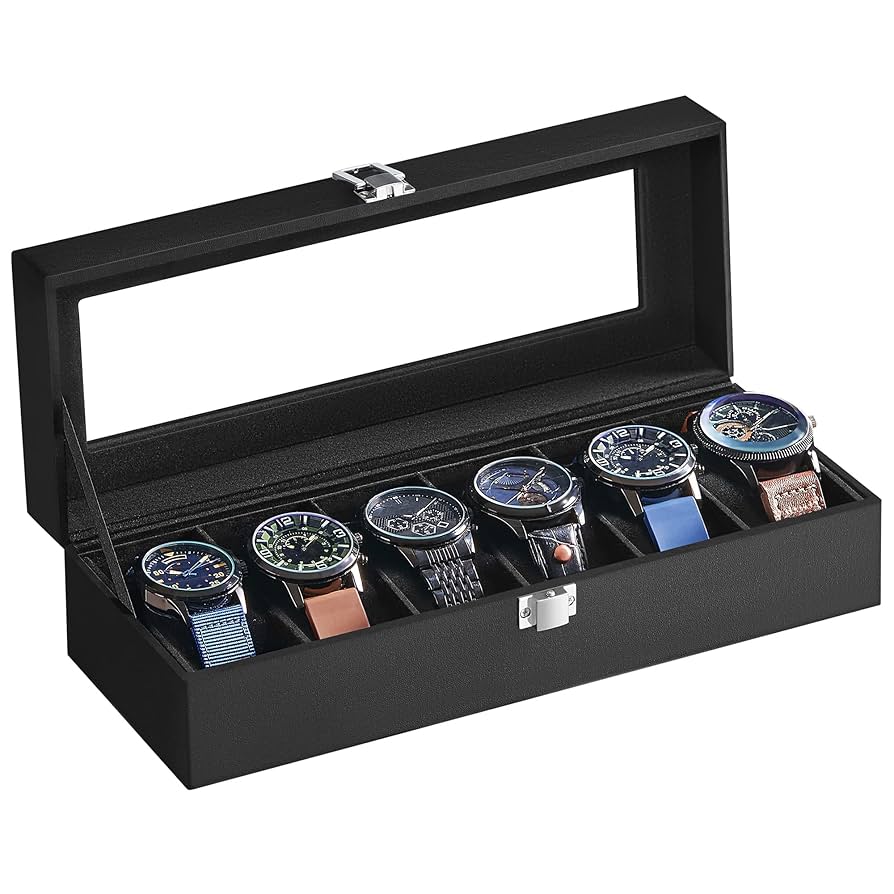 Watch Box, 6-Slot Watch Case