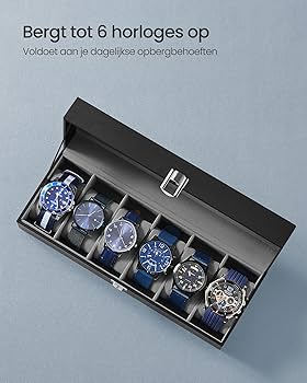 Watch Box, 6-Slot Watch Case