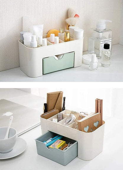Cosmetic Organizer With Tissue Box