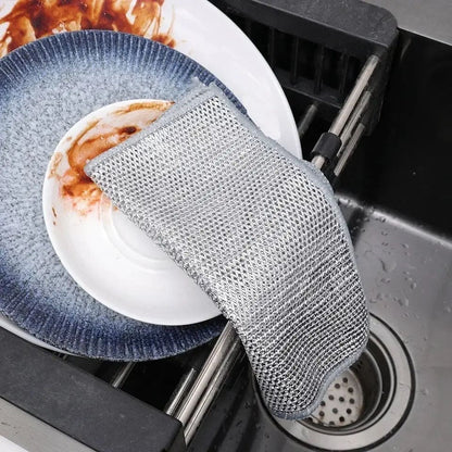 Steel Wire Dishwashing Cloth(Pack Of 5)