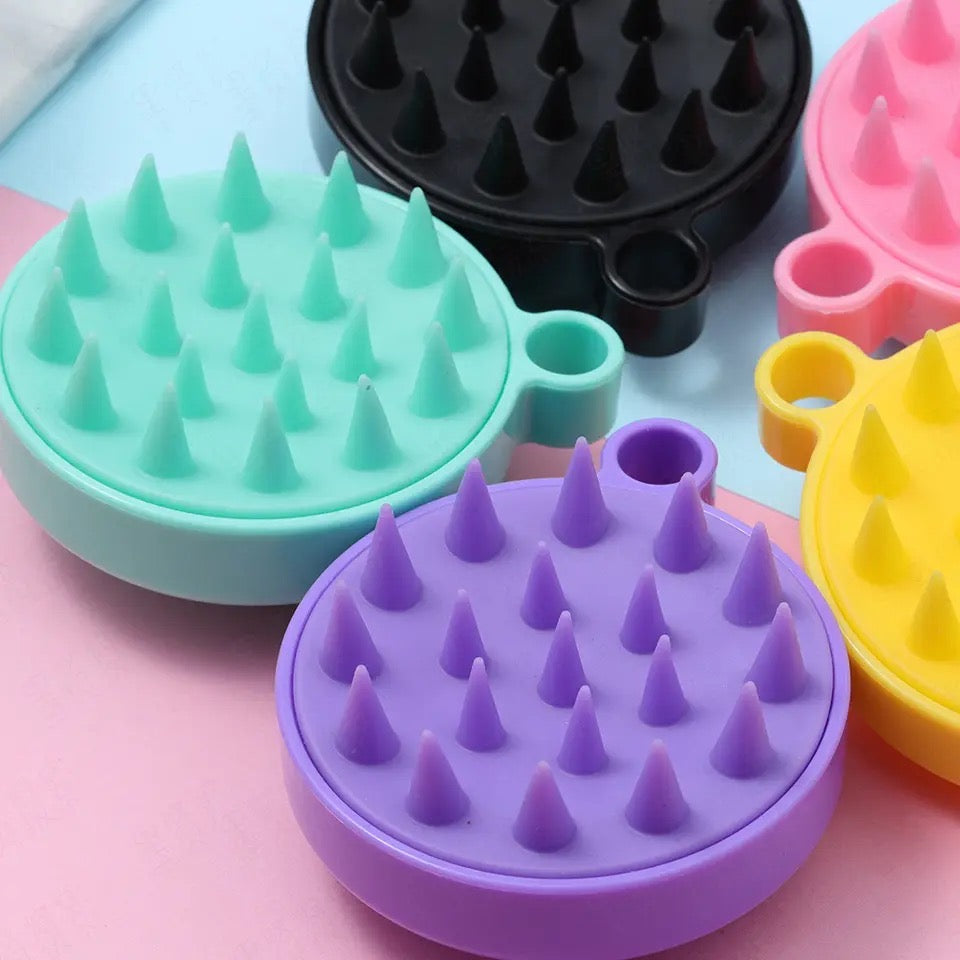 Portable Mini Silicone Scalp Massage Comb and Shampoo Brush for Hair Care