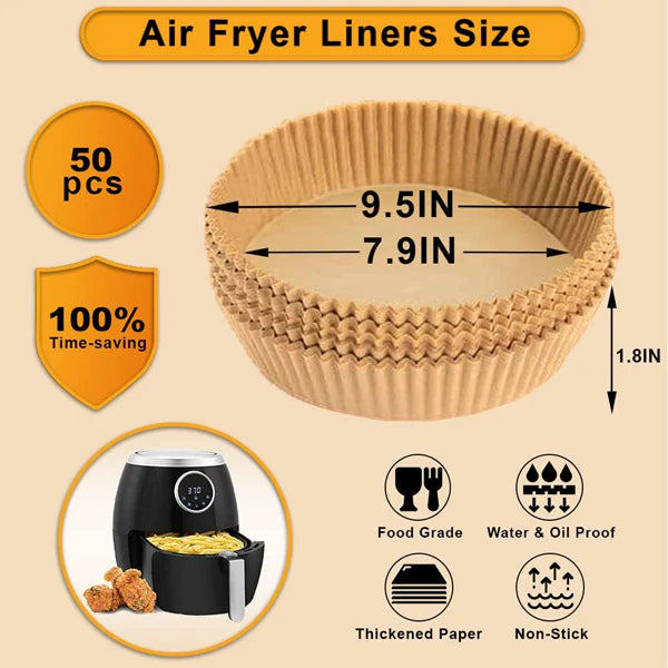 Disposable Air Fryer Paper Liner (50Pcs)