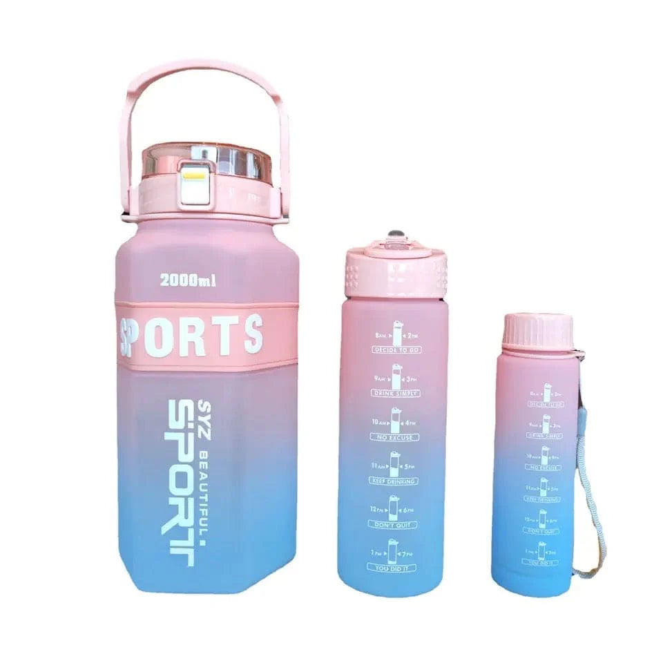 3 Pcs Sports Water Bottle