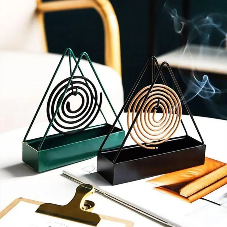 Triangular Iron Mosquito Coil Holder