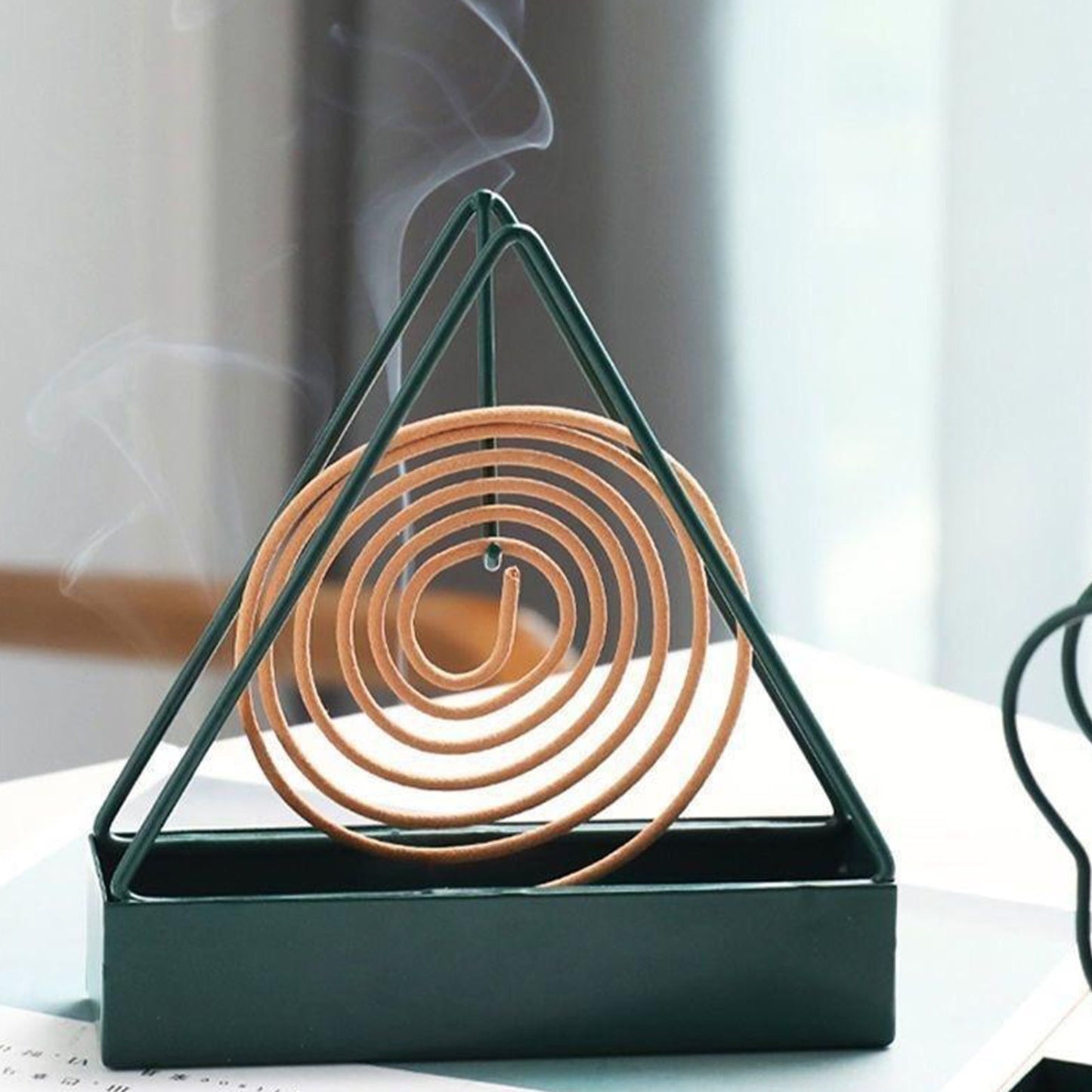 Triangular Iron Mosquito Coil Holder