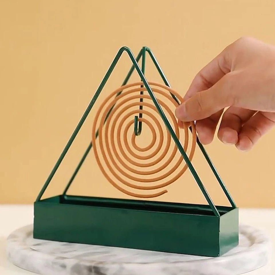 Triangular Iron Mosquito Coil Holder