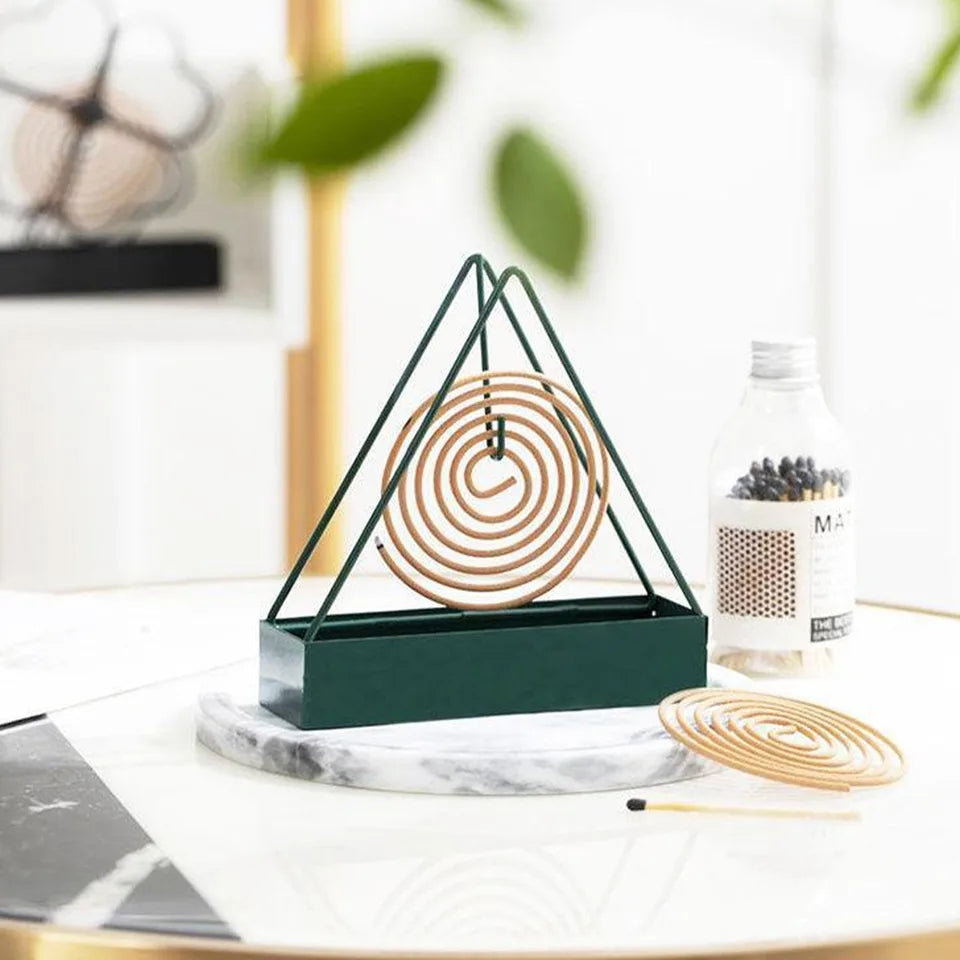 Triangular Iron Mosquito Coil Holder