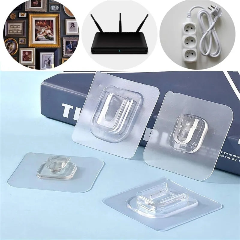 Dual-Sided Adhesive Wall Hooks(Pack of 2)
