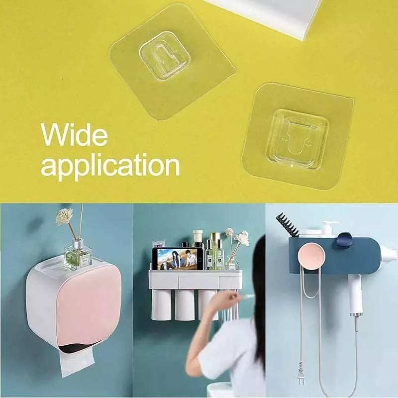 Dual-Sided Adhesive Wall Hooks(Pack of 2)