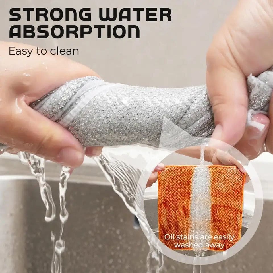 Steel Wire Dishwashing Cloth(Pack Of 5)