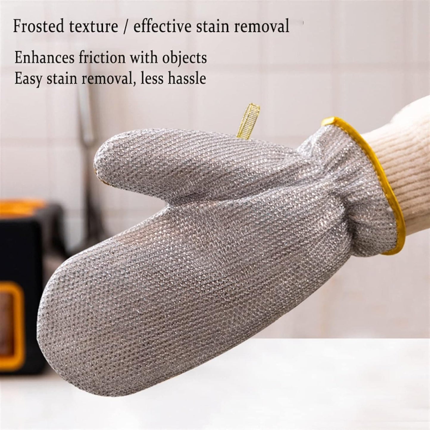 Steel Wire Dishwashing Gloves: Waterproof Multipurpose Cleaning and Oil-Free Rag