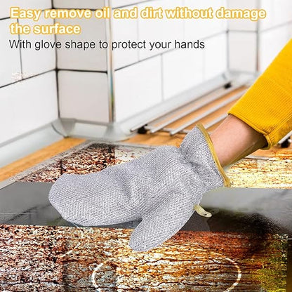 Steel Wire Dishwashing Gloves: Waterproof Multipurpose Cleaning and Oil-Free Rag
