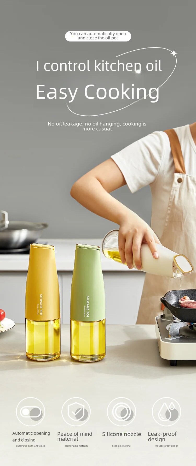 Glass Oil Bottle 450ML